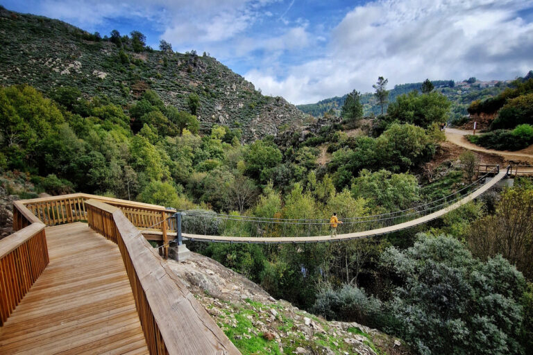 Passadiços do Mondego - ponte suspensa