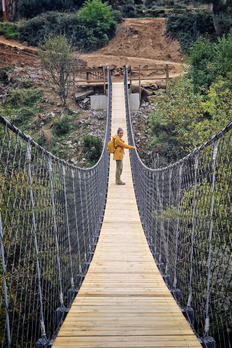 Passadiços do Mondego - ponte suspensa